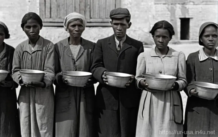 미국 대공황과 뉴딜정책 - **Prompt 1: Great Depression Era - The Waiting Line**
    "A powerful, realistic photograph in muted...