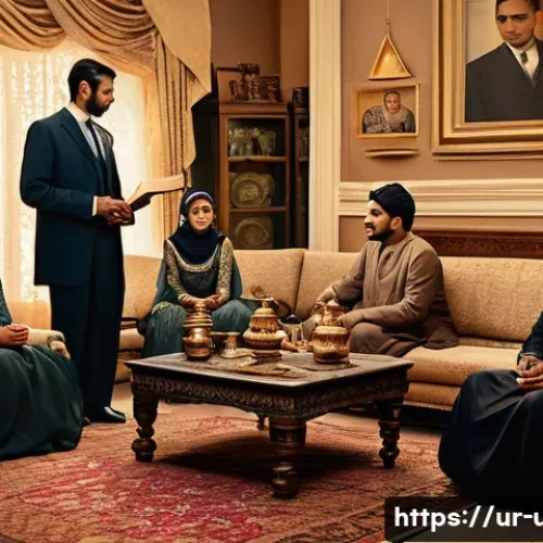 미국 금주법 시대 - A detailed historical scene set in 1920s America showing a diverse group of Urdu-speaking families i...