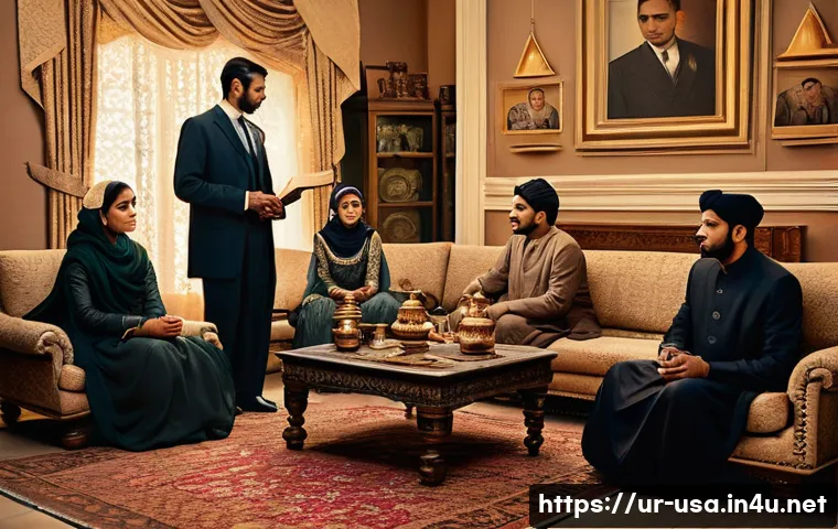미국 금주법 시대 - A detailed historical scene set in 1920s America showing a diverse group of Urdu-speaking families i...